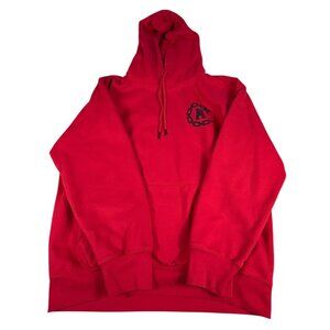 Crooks & Castles Red Hoodie Pullover XL Streetwear Cotton Blend Pocket Chain